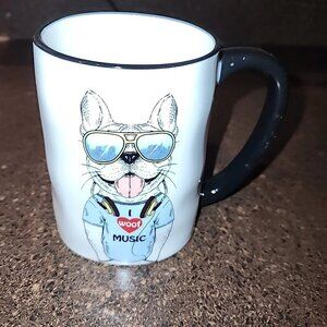 Signature Housewares Inc Hipster Dog Fashionista Mug Animal Stoneware 17.5 Oz
